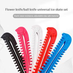 Ice Skate Sports Blade Covers, Guards, Hockey Skates, Proteção Ajustável, Portátil, Acessórios de Primavera, 1 Par - Image 3