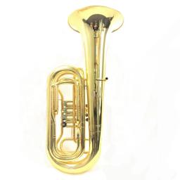 Ouro laca latão Tuba, 4 válvulas, barato, Bb - Image 2