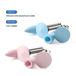 Azdent 12 pçs/set dental silicone polimento de borracha cabeças moagem polidor dentes 2.35mm ra finalizador para handpiece baixa velocidade - Image 2