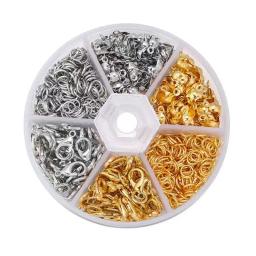 DIY Kit Fecho Lagosta para Colar, Pulseira e Brinco Fazendo Acessórios, Ouro e Sliver, Jump Ring, Crimp Bead Capa, 820Pcs - Image 1
