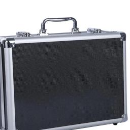 Estojo De Armazenamento De Alumínio Com Compartimento De Armazenamento, Caixa Sólida Com Zíper, Ferramentas Domésticas, Atividades, Viagem, Microfone - Image 5
