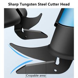 Tesoura elétrica pano máquina de corte de carregamento de lítio couro costura alfaiate scissor lâmina de aço tungstênio ferramenta mão portátil - Image 3