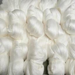Fibra crua de amoreira para material de enchimento, 100% seda amoreira, Mulberry Double, fibra de seda crua, 500g - Image 1