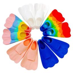 Swim Training Fins Silicone Professional Scuba Diving Fins Short Homens mulheres Snorkel Natação Fins Kids Flippers Equipment Set - Image 3