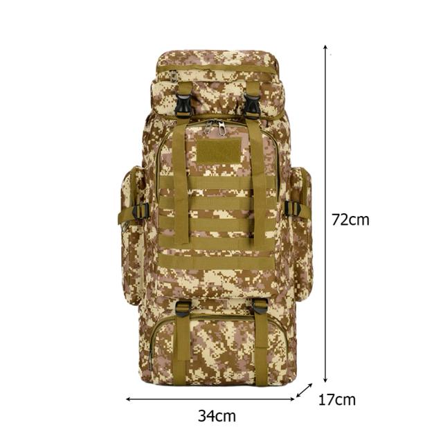 Mochila Multifuncional 80L para Caminhadas e Escaldas - Confortável, Resistente e Ideal para Acampamentos e Atividades ao Ar Livre