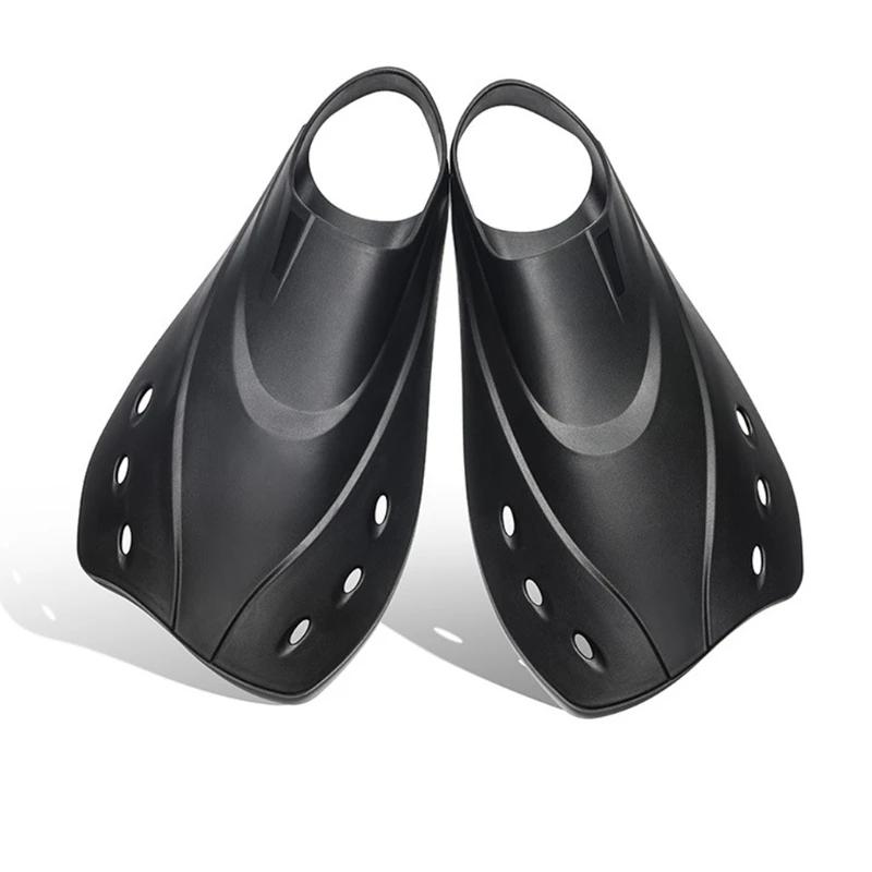 Short Blade Fins Flippers para adultos, bolso leve com pé cheio, tamanho de viagem, mergulho, mergulho - Image 1