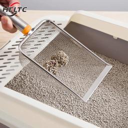 Colher de areia de gato em aço inoxidável, malha fina, fácil de limpar, pá antiaderente para répteis, areia eficiente, colher de areia durável, 1pc - Image 4
