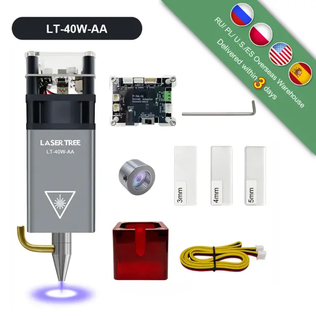 Módulo Laser 10W 450nm TTL com Assistência de Ar para Máquinas DIY