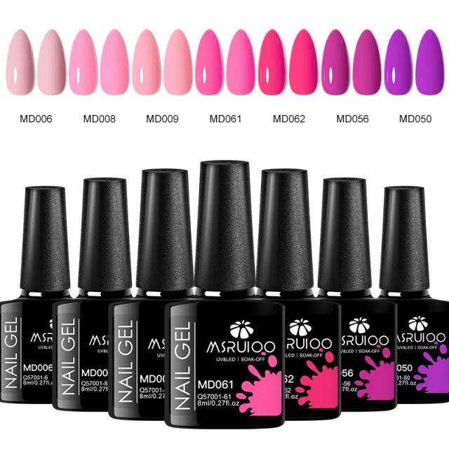 Kit Completo de Esmaltes em Gel UV para Manicure: 7 Peças de Decoração e DIY Nail Art de Longa Duração