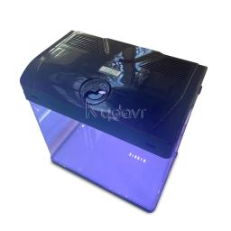 30l único pequeno tanque de peixes aquário aquário aquário aquário grande vidro com luz led - Image 4