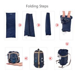 Envelope ao ar livre saco de dormir mini ultraleve multifuncional saco de viagem caminhadas acampamento sacos de dormir náilon 190*75cm saco preguiçoso - Image 6