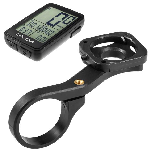 Velocímetro Sem Fio Recarregável para Bicicleta com Suporte para Computador e Odômetro