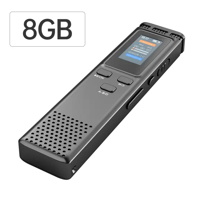 Gravador de Voz Digital Multifuncional com Redução de Ruído e Capacidade de até 288GB