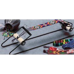 Máquina de tecelagem artesanal talão DIY pulseira de tecelagem beading tear para colar grânulo threader máquina de tricô - Image 2