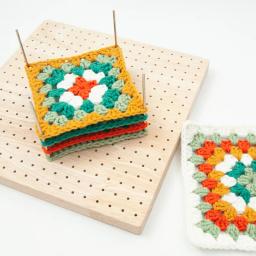 Wood Crochet Blocking Board Kit com haste de aço inoxidável, Pinos para tricô Granny Squares, Crafting Lovers Gifts - Image 3