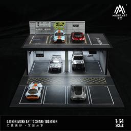 MoreArt Diorama de dois andares estacionamento garagem cena, 1:64, JDM No.86, lote - Image 5