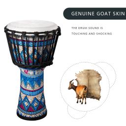 Goatskin Drumhead Djembe Drum, Art Patterns coloridos, 8 "Hand Drum, instrumento musical, grande presente para iniciantes, adultos e crianças - Image 3