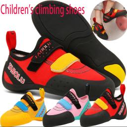 Novos sapatos de escalada para crianças, sapatos de treinamento de escalada interna, esportes ao ar livre sapatos de escalada profissionais tamanho 30-39 - Image 1