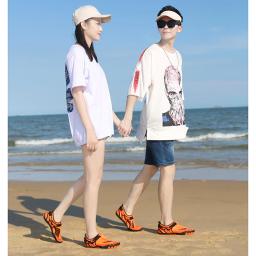 Sapatos aquáticos de praia com pano de malha aérea, natação de surf ao ar livre, fita mágica, cinco dedos, calçado descalço - Image 5