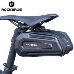ROCKBROS Saco Impermeável de Bicicleta, Grande Capacidade, Liberação Rápida, Selim, Shockproof, Double Zipper, Acessórios para Bolsas, 1.7L - Image 1