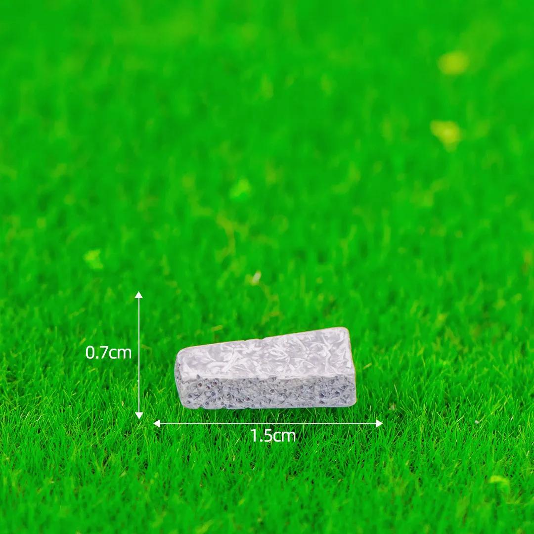 Miniatura Simulado Lawn Bouquet, Castelo de Tijolos, Micro Paisagem, Ornamentos para Decorações Home, DIY Acessórios, Estatueta - Image 1