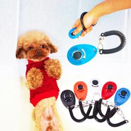 Clicker Plástico Portátil para Pet, Pulseira Ajustável Auxiliar, Dog Click Trainer, Cat Sound, Chaveiro Suprimentos, Novo - Image 5