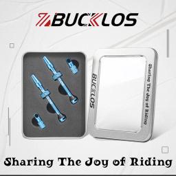 Bucklos f/v válvulas sem câmara de ar 40mm/44mm válvula presta de bicicleta de estrada liga de alumínio válvula de aro sem câmara de ar acessórios de ciclismo - Image 2