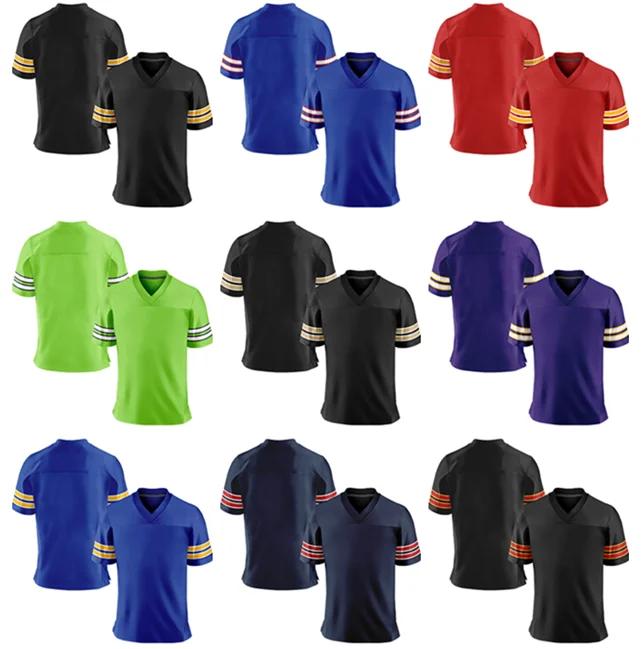 Custom Futebol Americano Jersey, Sublimação Impressão, Nome da Equipe, Número, Club League Futebol Treinamento Camisa, Rugby Jersey para Homens e Crianças - Image 5