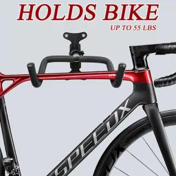 Wall-montado Bike Rack para garagem, Heavy Duty Bike Wall Mount, armazenamento de bicicletas indoor, cabide de bicicletas, 55 libras de capacidade - Image 6