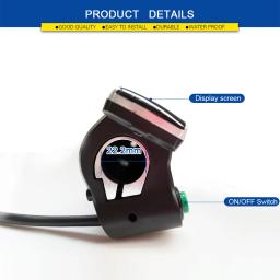 Ebike polegar acelerador 122dx 36v 48v mão direita acelerador ebike 6pin sm conector para bicicleta elétrica parte & acessórios scooter - Image 4
