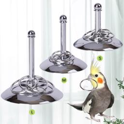 Pássaro Papagaios Brinquedos De Treinamento Interativo, Desenvolvimento De Inteligência, Empilhamento De Anel De Metal, Conjuntos De Exercícios, Suprimentos De Pássaros, Acessórios Para Animais De Estimação - Image 5