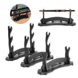 Montagem na parede 1/2/3 camada samurai espada artesanato katana suporte de exibição estátuas esculturas decoração para casa - Image 2