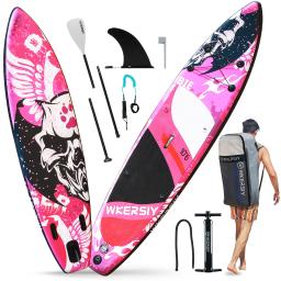 WKERSIY Inflável Stand Up Paddleboard SUP Board 6 Polegada Prancha Grossa de Surf Set Wakeboard Kayak Acessórios Não-Slip Deck - Image 2