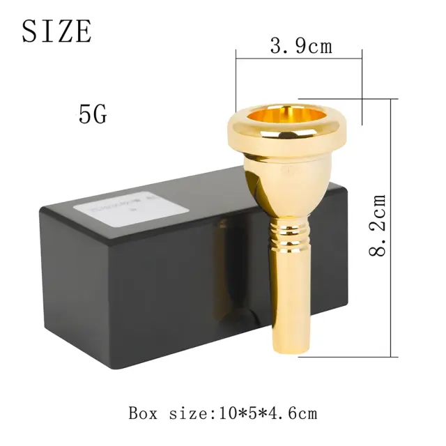 Bocal Profissional para Trombone Tenor de Latão, 12.7mm, 5G - Acessório Essencial para Músicos
