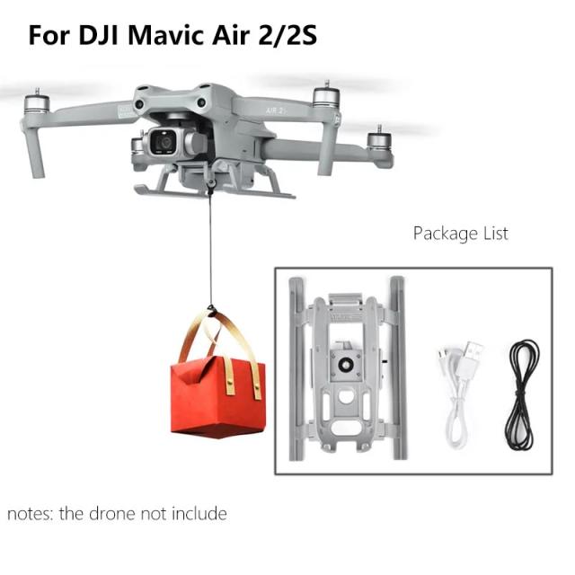 Dispositivo de Airdrop para DJI Mavic Air 2 S, Mavic 3, Mini 3 Pro e 2 SE - Perfeito para Pesca e Entregas de Resgate