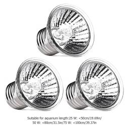 Lâmpada de réptil com luz UV, Aquecimento basking, Tartaruga, Anfíbios, Lagarto, Tartaruga, Pet, Casa, Cuidar, Ornamentos, 25 W, 50W - Image 5