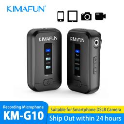 Sistema de microfone sem fio com clipe, 2.4ghz, com lapela e receptor para câmera dslr, smartphone, gravação de youtube, vlogging - Image 1