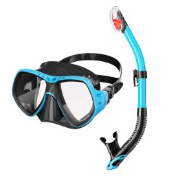 Máscara de mergulho profissional para adultos, terno de mergulho, silicone anti-nevoeiro óculos, treinamento snorkel kit equipamento de natação presente, novo - Image 2