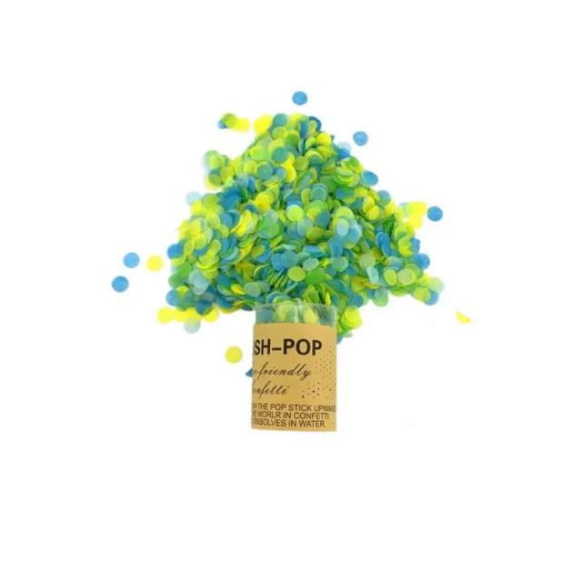 Poppers de Confete para Aniversário e Chuveiro de Noiva - Rodada Push Up Explosiva, 1 Unidade
