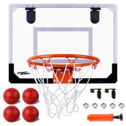 Mini basquete hoop porta montado suporte basquete jogo bola interior sem broca jogo basquete presente da criança - Image 1