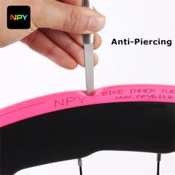 Npy tpu 1psc mtb bicicleta tubo interno luz 26 27.5 29 polegadas bicicleta tpu material pneu 45mm válvula francesa super leve anti-oxidação - Image 4