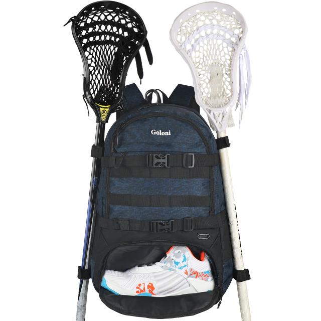 Mochila Grande para Lacrosse: Inclui 2 Varas, Compartimento para Chuteiras e Saco para Hóquei em Campo