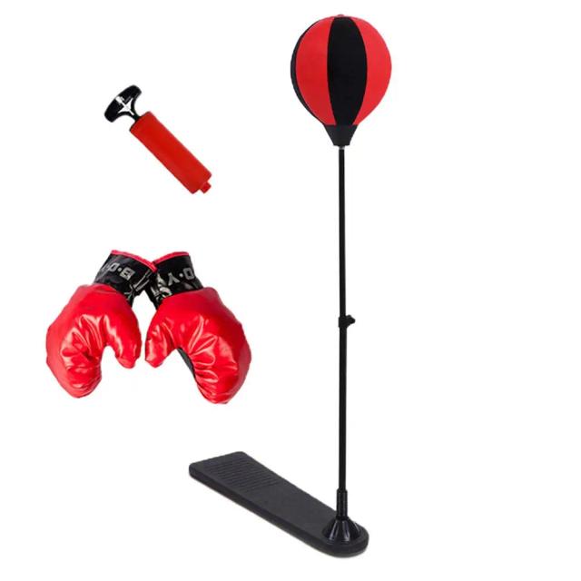Conjunto de Boxe Infantil Ajustável para Crianças de 3-10 Anos com Luvas