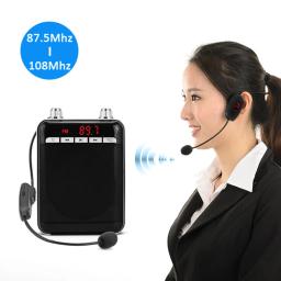 FM Headset Microfone Sem Fio, Megafone Multi-Channel, Rádio Mic, Palestras, Falando Ensino, Tour Instrutor Guia - Image 2