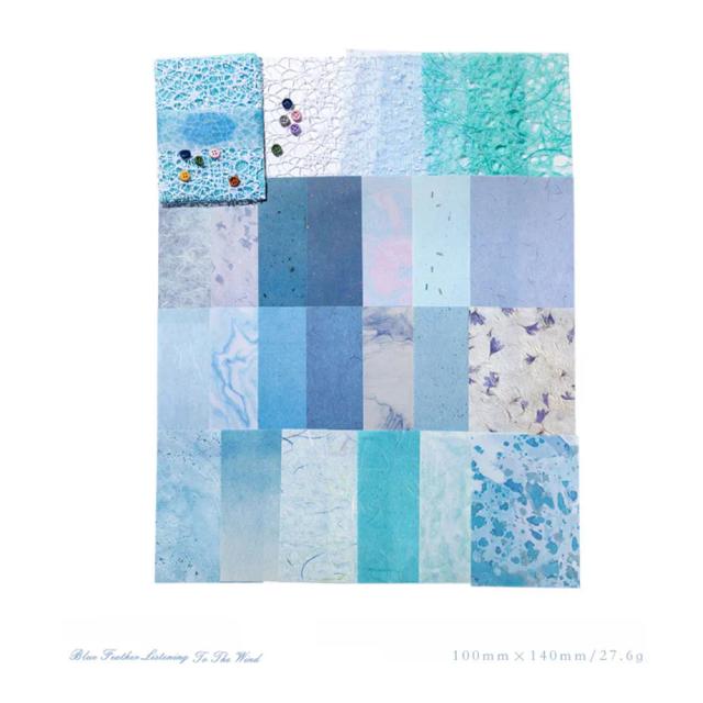 Papel Artesanal Vintage 26 Unidades para Scrapbook e DIY