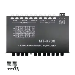 Paramétrico Car Audio Equalizer, 7 Band EQ Tuning +-12dB Crossover Amplificador, Car Audio Pré-amplificador, 63, 125, 315, 750, 2K, 6KHz - Image 6