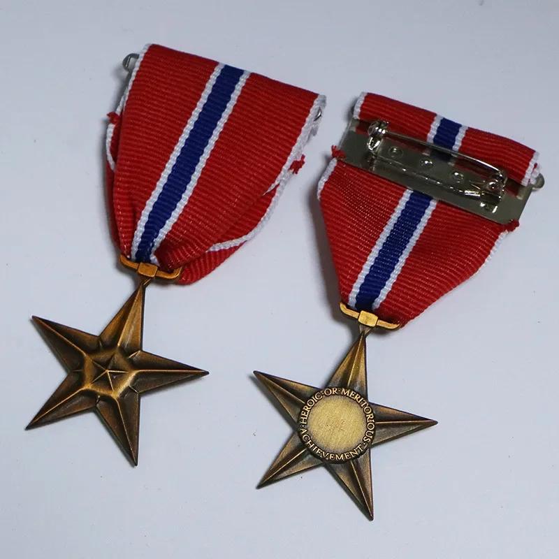 Estrela De Bronze Comemorativa Americana, Medalha Militar, Estrela De Bronze, Presente Comemorativo - Image 1