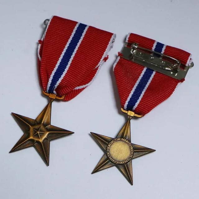 Medalha Militar Estrela de Bronze Comemorativa Americana - Presente Perfeito para Homenagens