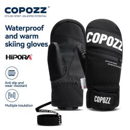 Copozz nova atualização engrossar luvas de esqui inverno das mulheres dos homens 3m thinsulate luvas térmicas snowboard à prova dwaterproof água luvas quentes de esqui - Image 3