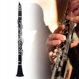 SLADE-Bb Flat Baquelite Clarinete com Estojo 17 Key Clarinete, Instrumento de Sopros, Correia de Palhetas, Pano e Toothpads, Peças e Acessórios - Image 5